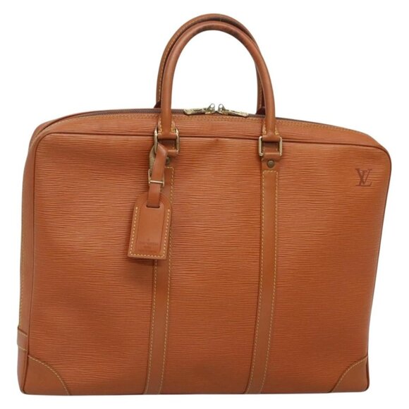 LOUIS VUITTON Epi Porte Documents Voyage Bag Zipangu Gold M54478 LV Auth 132581B - Picture 1 of 16